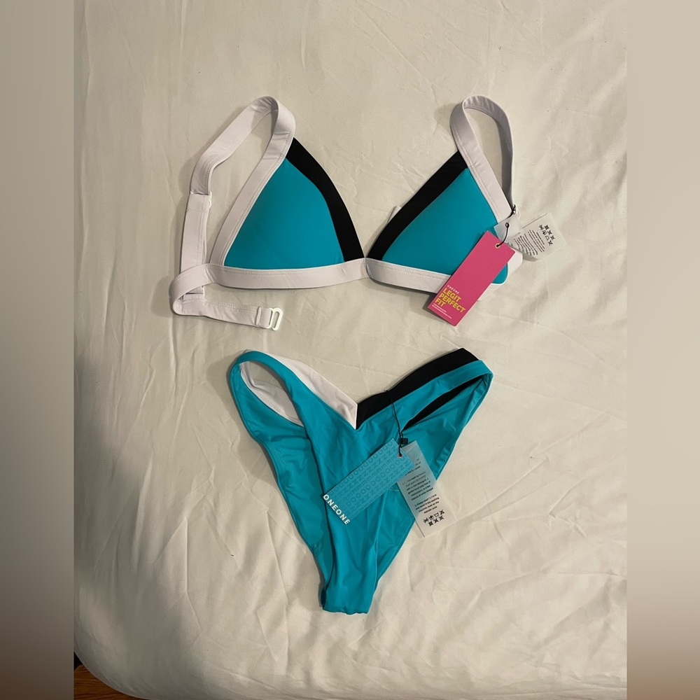 One One Swim Kameron Top and Jesse Bottom Matching Set